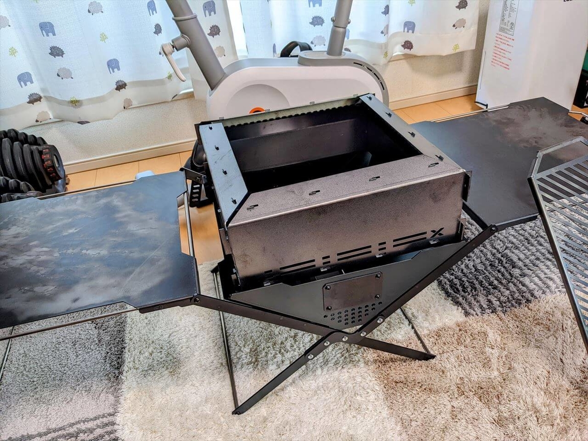INFLUX Outdoorsの二次燃焼風防『SC-380』をZULUGEARの焚き火台『ZG-X1』と合体