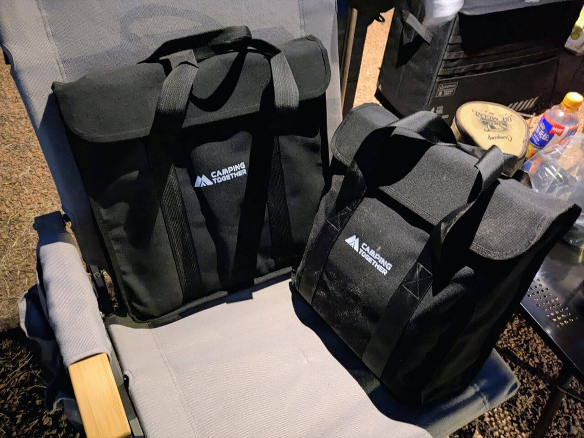 焚き火台カシオペアLサイズとMサイズ
