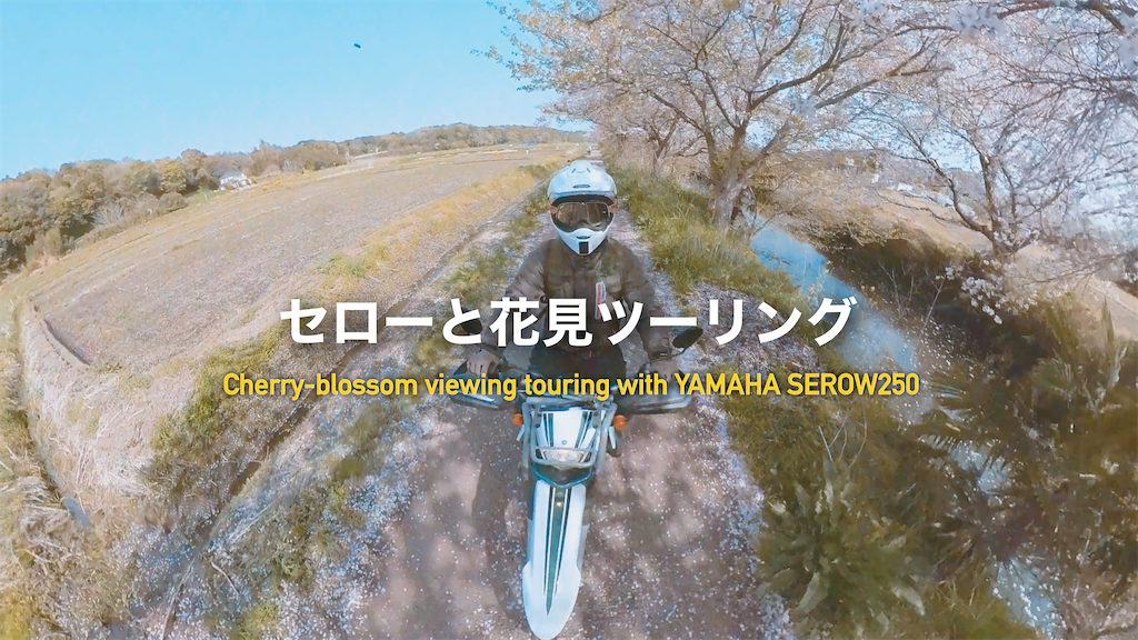 動画up セローと花見ツーリング 二輪日和 バイクライフログ