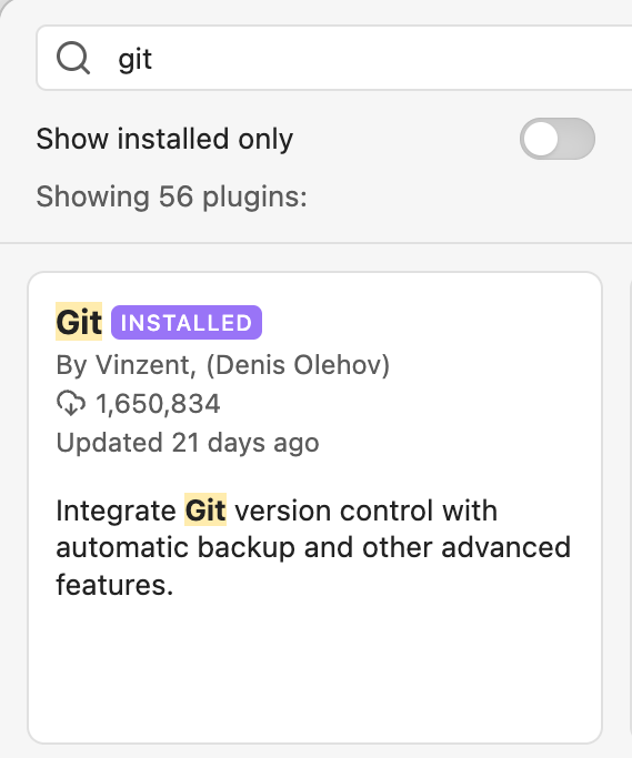 macOS Obsidian の “is not a git command” エラー - vague memory