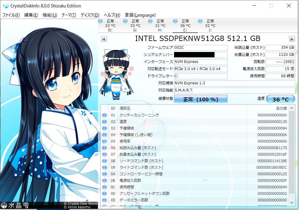 自作機の構成検討 5 Nvme Ssdのお手並み拝見 備忘録