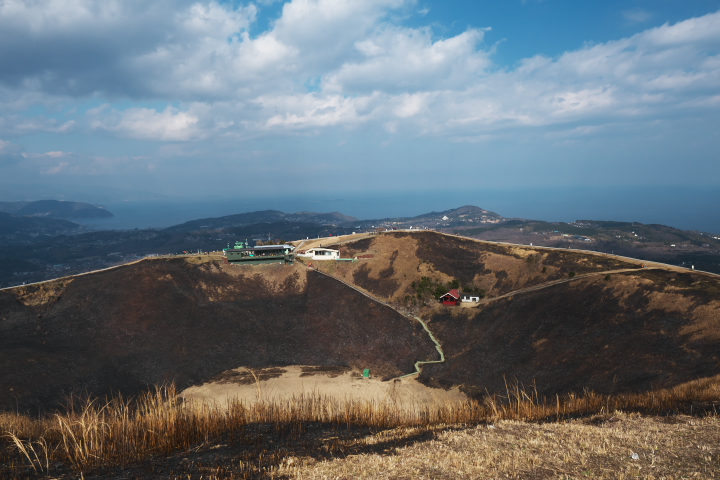 大室山 山頂 お鉢めぐり
