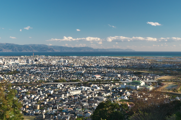 岩本山公園 カフェ横展望デッキ