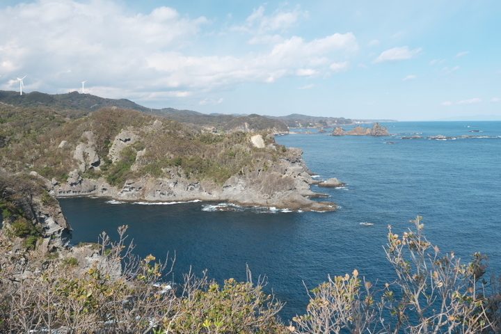 灯台敷地からの港側の景色