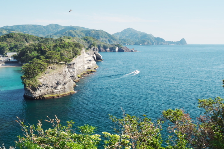 堂ヶ島展望台からの烏帽子山