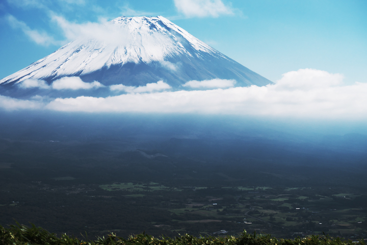 竜ヶ岳山頂　富士山