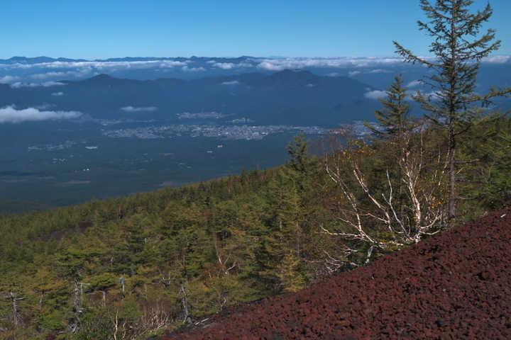 富士山から河口湖方面