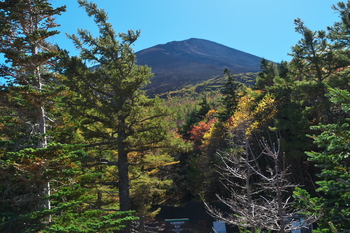 富士スバルライン5合目からの富士山頂