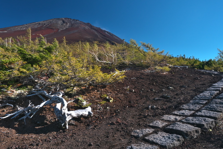 御庭からの富士山頂