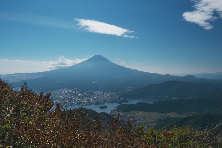 黒岳展望台 富士山と河口湖