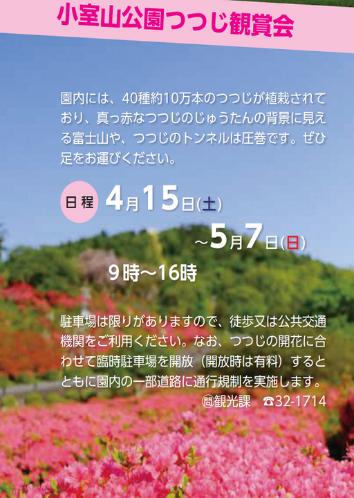 小室山公園つつじ観賞会2023