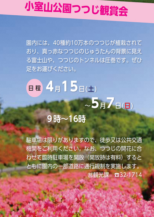 小室山公園つつじ観賞会2023