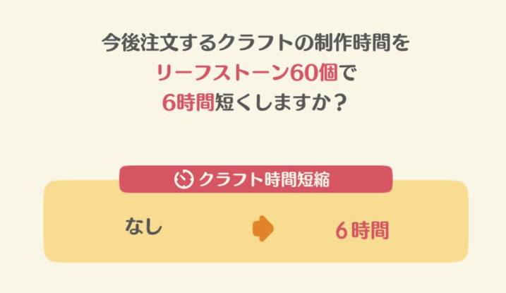 お急ぎクラフトのメリット