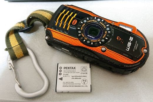PENTAX WG-3 電池交換 - Humdrum++