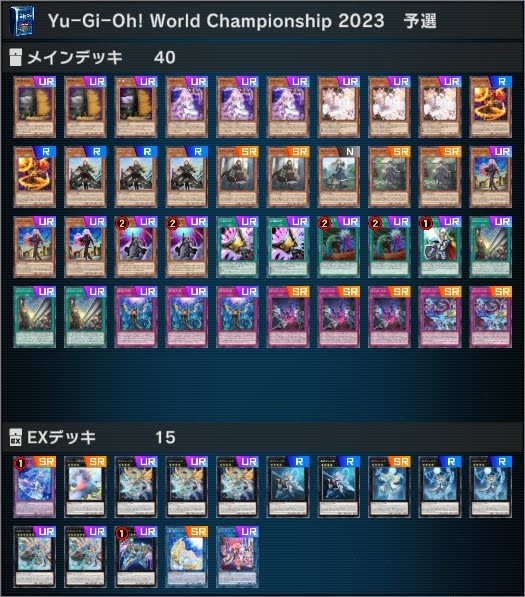 WCS予選、ティアラメンツばかりで感情が消えました・・・【遊戯王