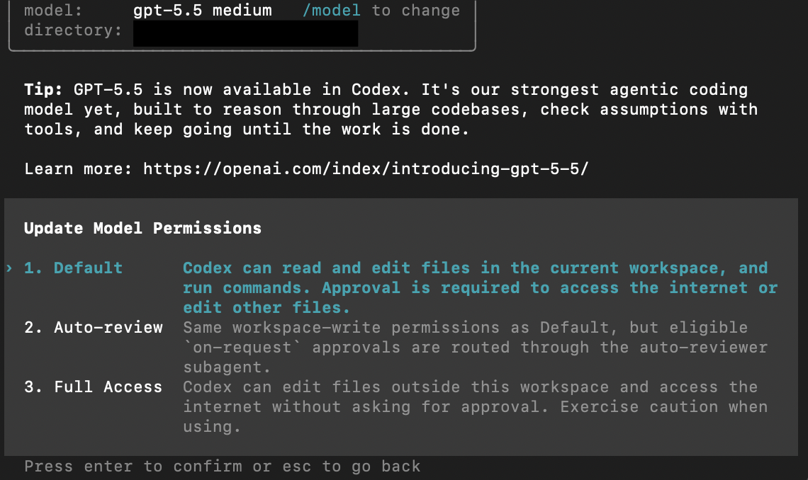 Codexの設定について (主に sandbox_mode と approval_policy