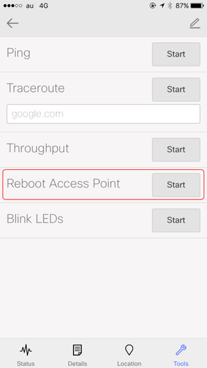 Rebootaccesspoint
