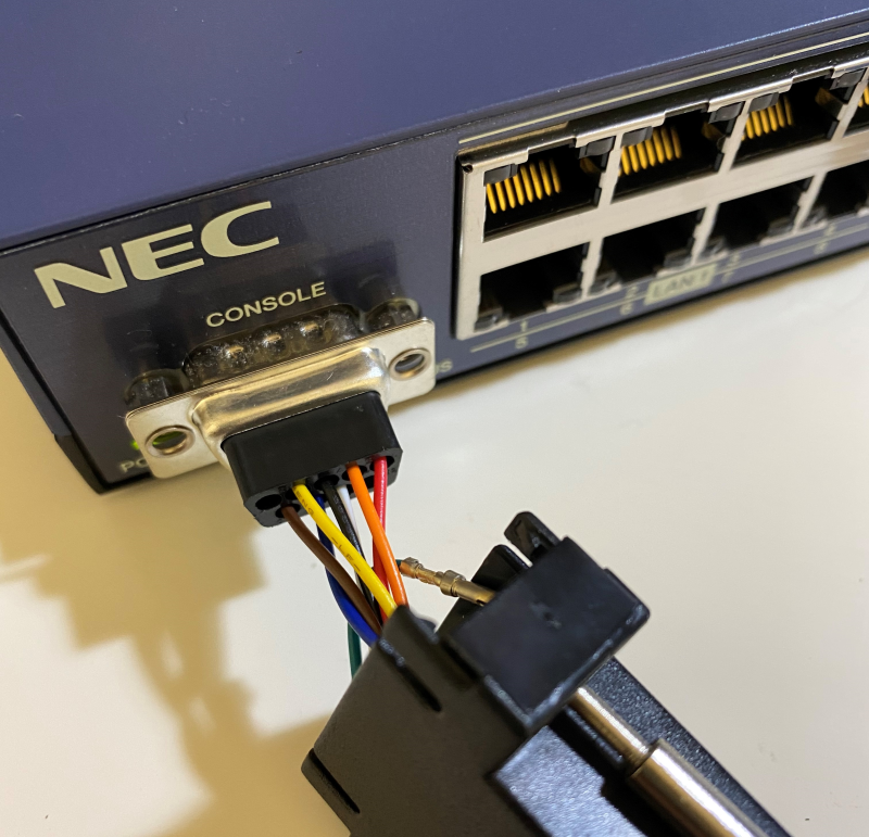 YAMAHA RTX1210 & コンソール変換USB変換アダプタ YAMAHA RTX1210 + RJ-45コンソールケーブル YAMAHA RTX1210