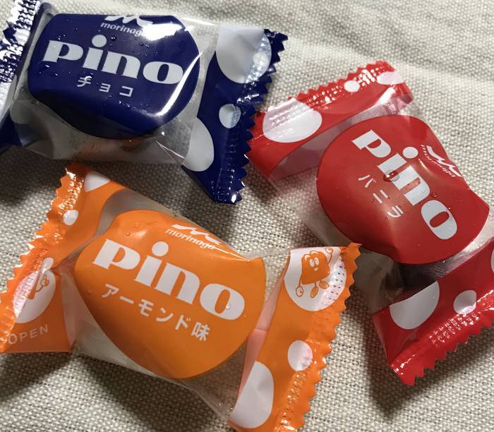 ピノチョコアソートに入っている3種類のアイス