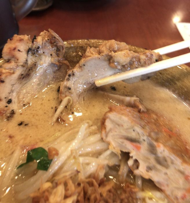 壱正の蔵出し九州麦味噌ラーメンのチャーシュー