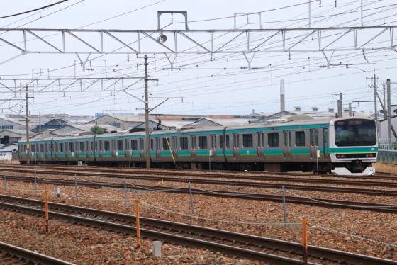 E231系松戸車（マト121編成）入場 - ガタゴト日誌