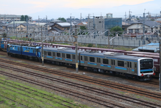 訓練機械（209系訓練車）が長野総合車両センターへ - ガタゴト日誌