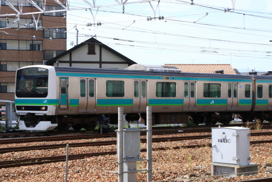 E231系松戸車ﾏﾄ118編成が入場 - ガタゴト日誌