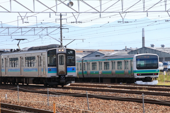 E231系松戸車ﾏﾄ118編成が入場 - ガタゴト日誌