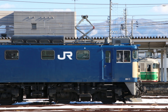 EF64 原色４重連セット 豪快！迫力のEF64 原色 四重連 復路 汽笛を残し篠ノ井から南松本