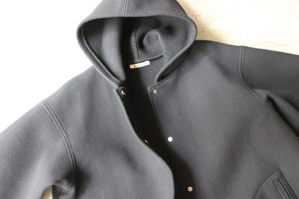 AURALEE(オーラリー)ヘビーメルトンフーデットコート AURALEE[オーラリー] 23AW Light Melton Hooded Liner Coat