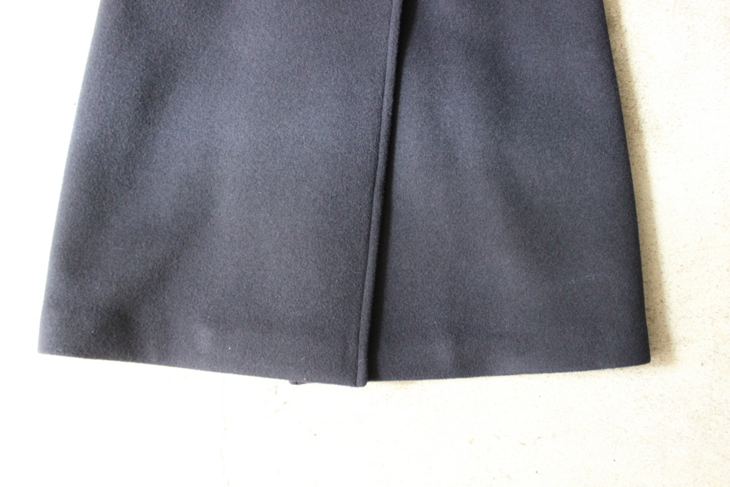 18AW AURALEE ビーバー メルトン Pコート 薄緑123O▲