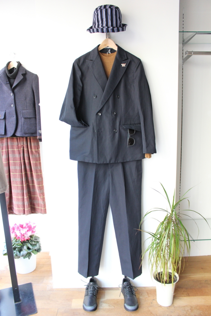 出産祝い オーラリー auralee finx linen ox ダブル セットアップ