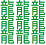 龍の漢字9文字で作られた「ゴツ」という漢字を画像にしたもの。