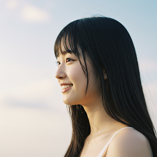 EXPO2025を楽しみにしている顔をした女性
