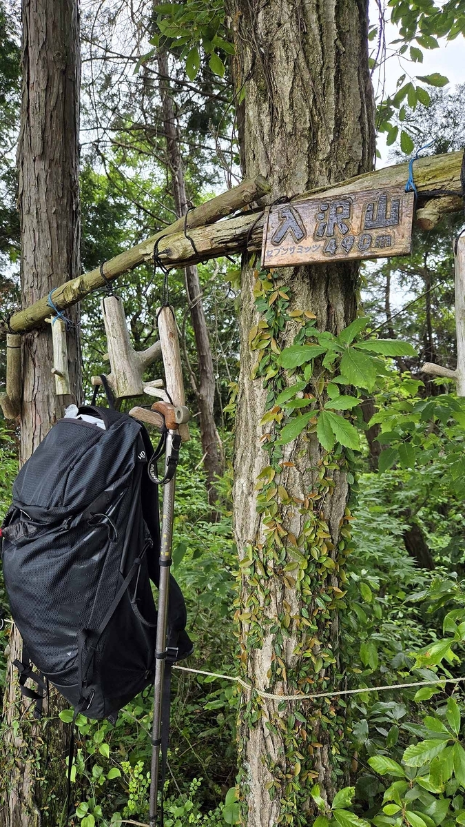 入沢山山頂の画像