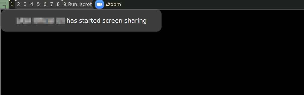 Zoomのポップアップウィンドウ