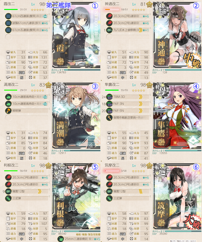 18初秋イベE3甲 護衛独還姫-壊 撃破編成 第二艦隊