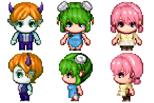 息抜きにキャラチップ(`・ω・´) - アイストマトバズーカのゲーム制作日記