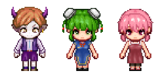 息抜きにキャラチップ(`・ω・´) - アイストマトバズーカのゲーム制作日記