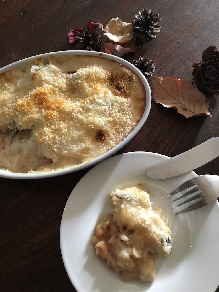 白い季節 鱈と白インゲン豆のグラタン うをとおなすと