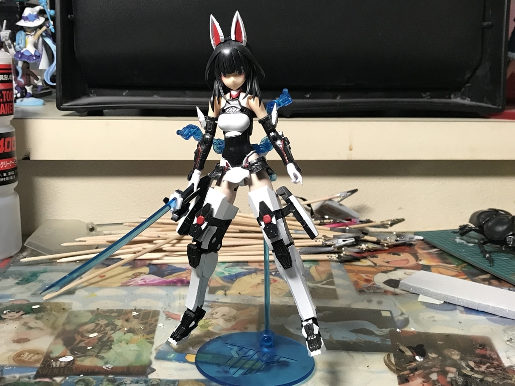 メガミデバイス　カスタム完成塗装品 メガミデバイス 吾妻 楓 製作記5 部分塗装&武器 - いつもゴチャゴチャ