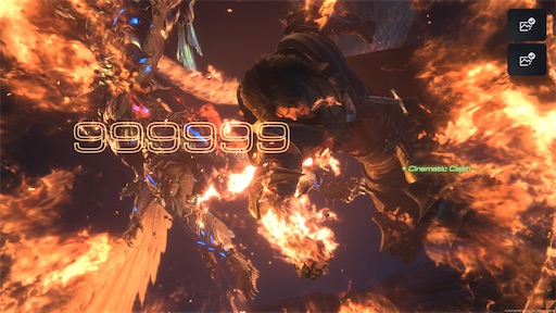 FF16 戦闘シーン クライヴ対召喚獣のスクリーンショット