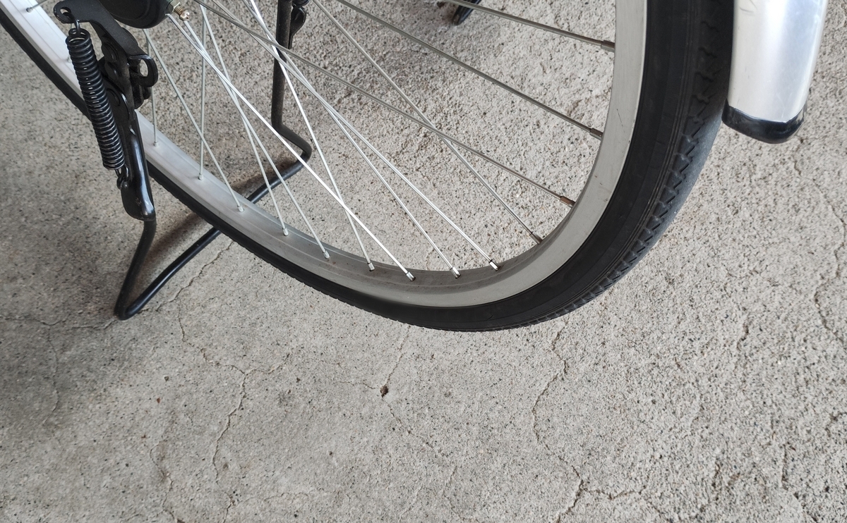 自転車の後輪のフリー写真