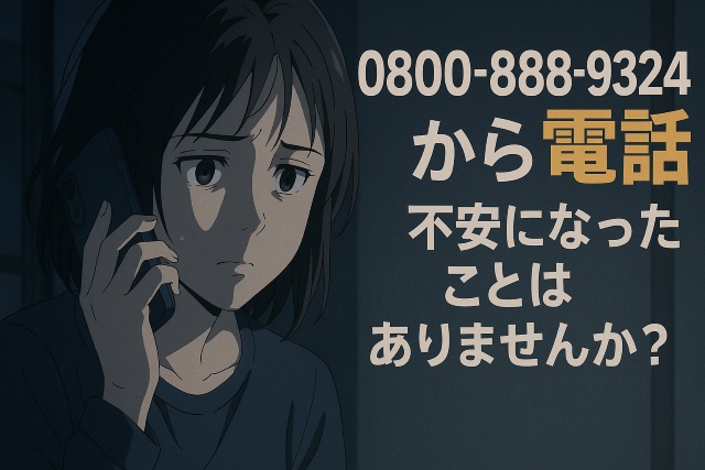 0800-888-9324は危険？発信元の正体と迷惑電話の実態、対処法を