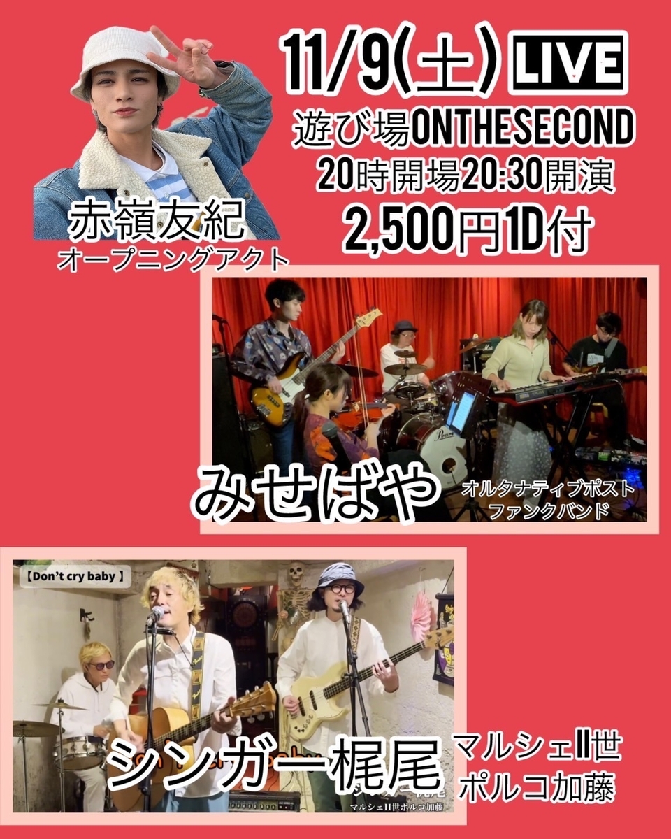 2024.11.9 遊び場ライヴのフライヤー
