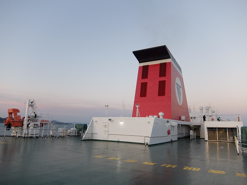 御船印の旅】名門大洋フェリー「フェリーおおさかⅡ」（新門司港→大阪