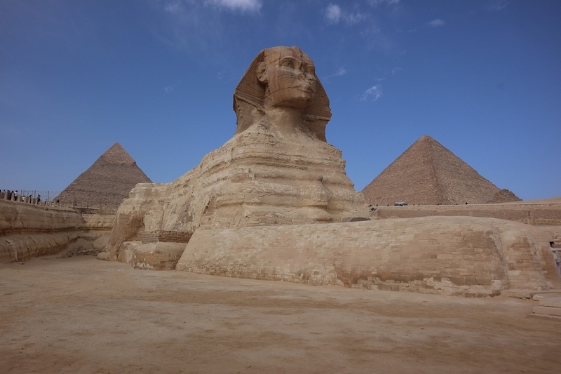 ピラミッドビューポイントと大スフィンクス像｜2024年1月エジプト旅行