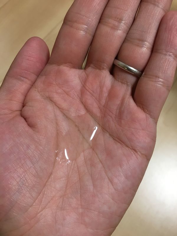 コントロールジェルMEの1プッシュ使用量の画像