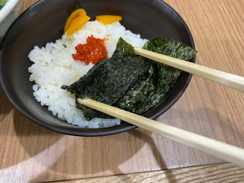 千家根岸店　海苔巻きライス