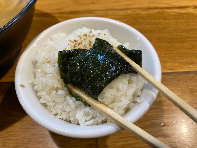 壱八家つきみ野店　海苔巻きライス